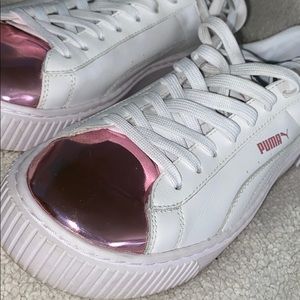 PUMA Platforms White Rose Gold Metallic Tip